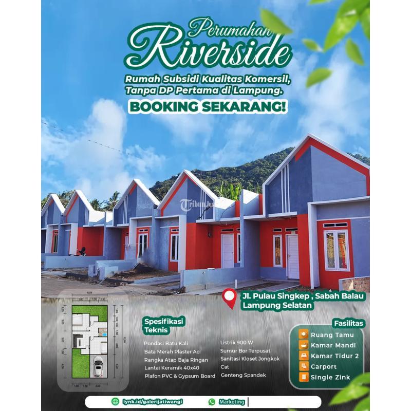 Dijual Rumah Tipe 36 2KT 1KM Legalitas SHM Siap Huni - Lampung Selatan