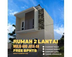  Dijual Rumah 2 Lantai di Banguntapan Tipe 60 - Bantul