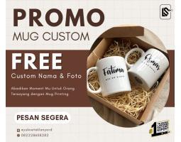 Grosir Cetak Mug Custom Untuk Souvenir Ulang Tahun, Hampers, Seminar, Wedding, Merchandise - Surabaya