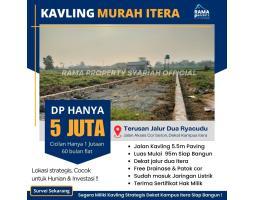 Dijual Tanah Kavling Itera Luas 110m SHM Murah Siap Bangun, Harga DP - Lampung Selatan
