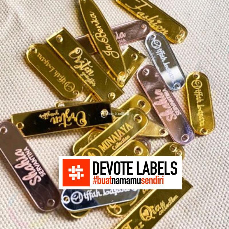Cetak Label Pakaian Akrilik - Seruyan
