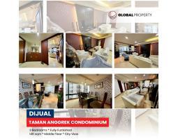 Apartemen Luas 146 m2 di Taman Anggrek Condominium 3 Bedrooms, Fully Furnished, Middle Floor - Jakarta Barat