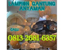 Lampion Gantung Anyaman Barang Sisa Ekspor - Bantul