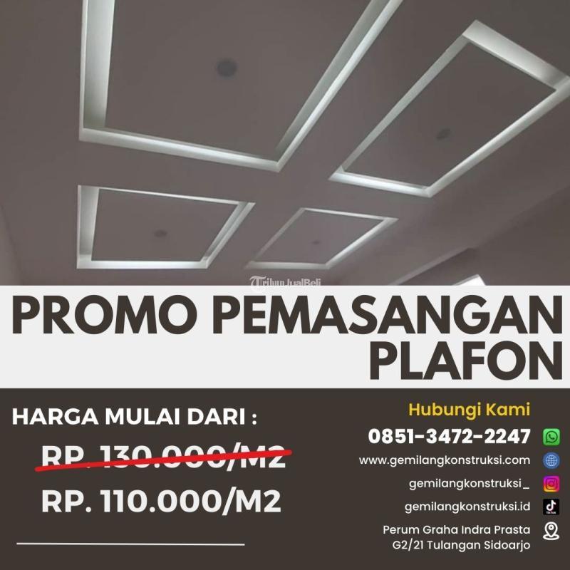 Jasa Plafon Kamar Tidur Gresik, Jasa Plafon Pvc Ruang Tamu - Mojokerto
