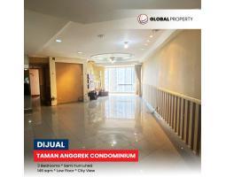 Dijual Apartemen Taman Anggrek Condominium Semi Furnished 3 Bedroom, Low Floor - Jakarta Barat