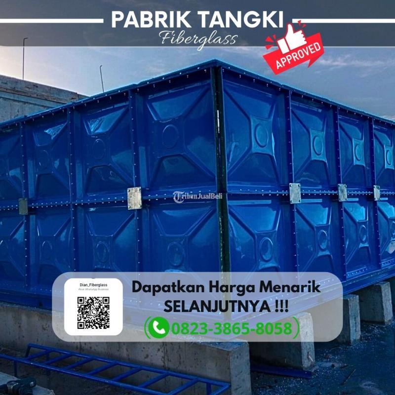 Standar Tinggi Tangki Air Fiberlasas Kotaksilinder - Ngawi