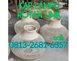 Kap Lampu Rotan Unik Harga Resller - Bantul