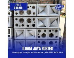 Roster Beton Ventilasi Rumah Minimalis di Blimbing - Malang Kota 