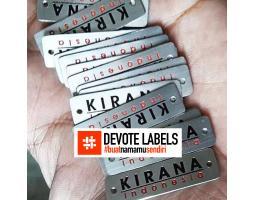 Cetak Label Baju Stainless PT. Devote Cetak Labelindo - Banjar 