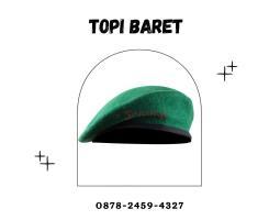 Toko Topi Baret Hijau Sedang Diskon - Karangasem