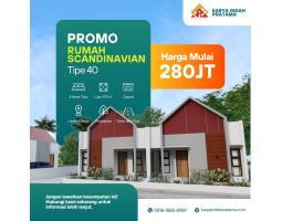 Jual Rumah Scandinavian Murah Tipe 40 Baru di Karangmojo Wonosari Dekat UNY, Alun-Alun Wonosari - Gunung Kidul