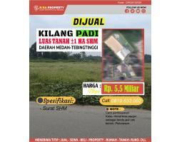 Dijual Pabrik Bekas Usaha Kilang Padi di daerah Sei Bamban  Medan-Tebingtinggi - Serdang Bedagai