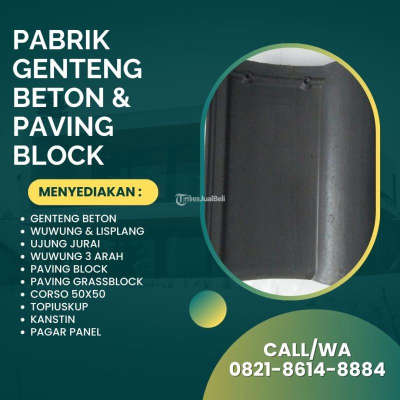 Genteng Beton, Kuat di Segala Kondisi Cuaca Siap Kirim - Malang