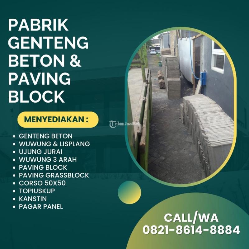 Genteng Beton, Kuat di Segala Kondisi Cuaca Siap Kirim - Malang