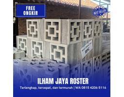 Pagar Roster Beton Minimalis 20x20 - Batu