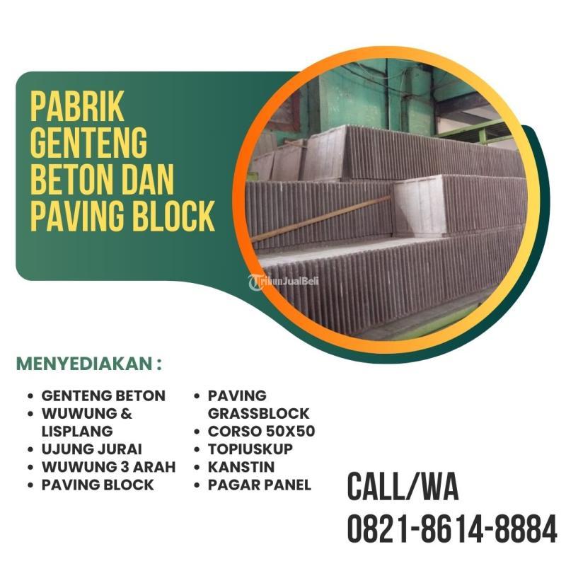 Genteng Beton Cor Datar, Kuat dan Awet Siap Kirim - Malang 