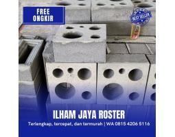 Loster Beton Hiasan Pagar Rumah Minimalis di Jatirejo - Mojokerto