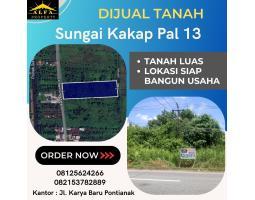 Dijual Tanah Luas 15031m SHM Jalan Sungai Kakap Pal 13 - Kota Pontianak