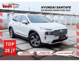 Mobil Hyundai Santafe Santa fe Signature 2.5 Bensin Panoramic 2021 Bekas Warna Putih TDP28 Juta - Jakarta Utara