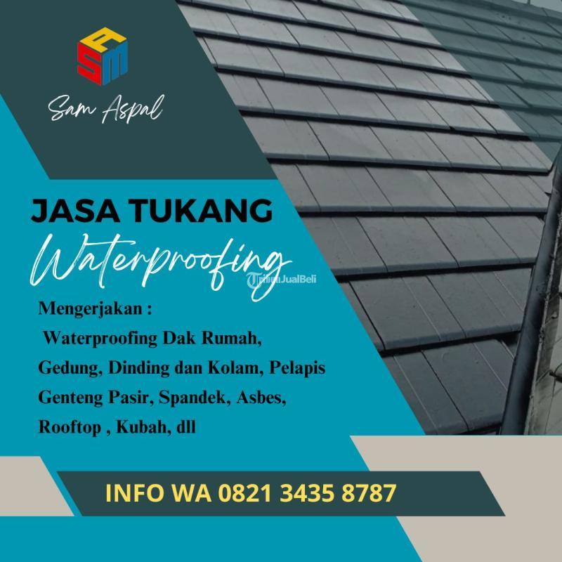 Jasa Waterproofing Dak Beton Bocor Rembes Menggunakan Aspal Cair - Jakarta Selatan