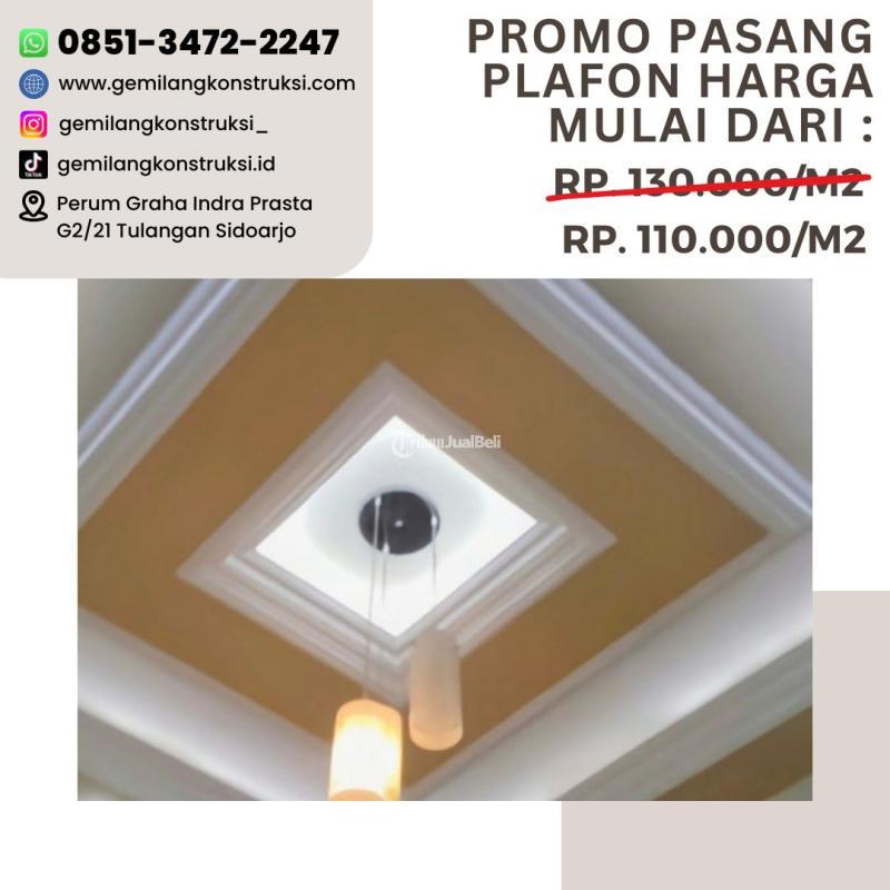 Jasa Plafon Anyaman Bambu - Gresik 