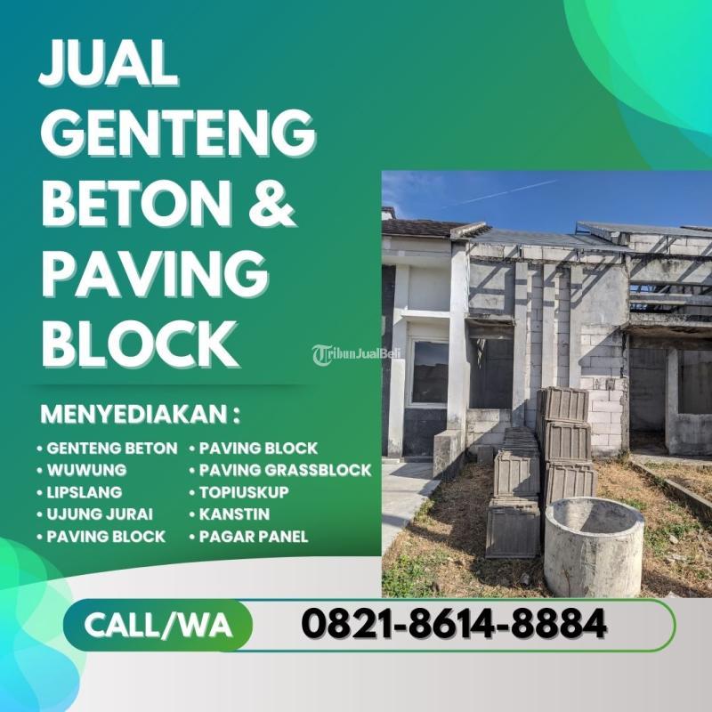 Atap Rumah Kuat dengan Genteng Flat Beton Siap Kirim - Malang