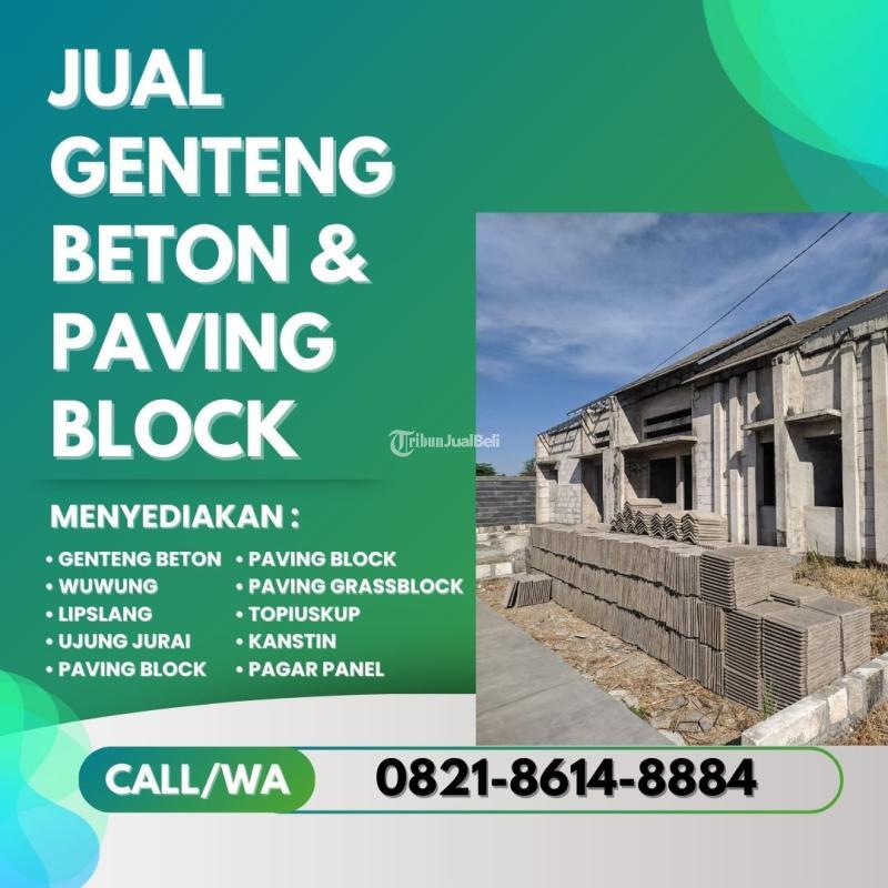 Atap Rumah Kuat dengan Genteng Flat Beton Siap Kirim - Malang