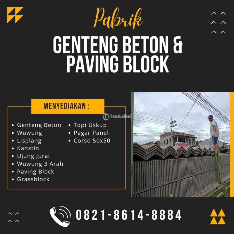 Atap Rumah Kuat Sepanjang Waktu dengan Genteng Flat Beton Siap Kirim - Malang 