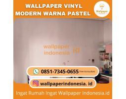 Wallpaper Vinyl Modern Warna Pastel - Malang Kota