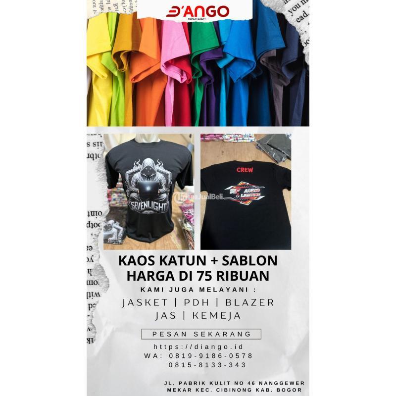 Sablon Kaos Promo Murah - Bogor