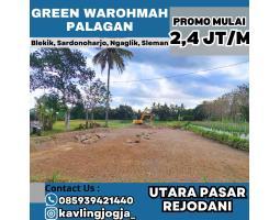 Dijual Tanah Utara Pasar Rejodani Luas 87m SHM Lingkungan Asri View Sawah - Sleman