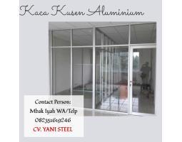 Pintu Kaca dan Partisi dari Kaca Kusen Aluminium - Banjarmasin 