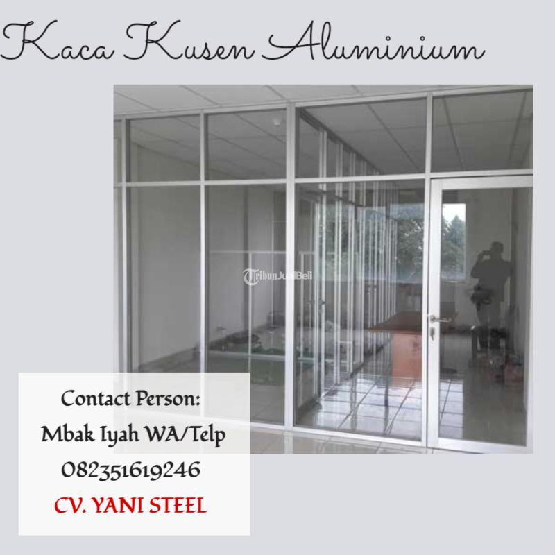 Pintu Kaca dan Partisi dari Kaca Kusen Aluminium - Banjarmasin 