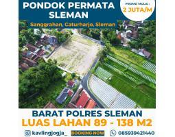 Jual Tanah Luas 89 m2 Murah Dekat Polres Sleman - Sleman