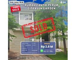 Jual Rumah Mewah Tipe 163 di Perumahan Elite Citrasun Garden - Sleman