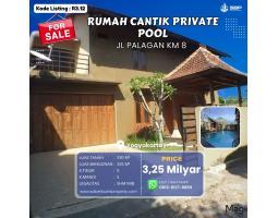 Dijual Rumah Homestay, LT. 330m2, LB. 325m2, 5KT, 5KM, dengan Kolam Renang, di Jl. Palagan, Dekat Hyatt dan UGM - Sleman