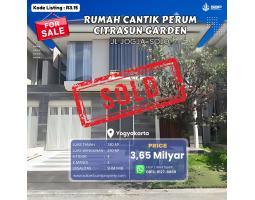 Dijual Rumah Mewah di Perum Elite Citrasun Garden, LT. 180m2, LB. 250m2, 4KT, 3KM, SHM - Sleman