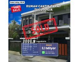 Dijual Rumah Mewah Strategis, LT. 225m2, LB. 350m2, 6KT, 4KM, Hadap Utara, di Perum Barat Tugu Yogyakarta, Dalam Ringroad, Nogotirto - Sleman