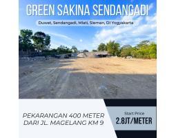 Jual Tanah Pekarangan Luas 158 m2 dekat Pemda Sleman 2.8 juta permeter - Sleman