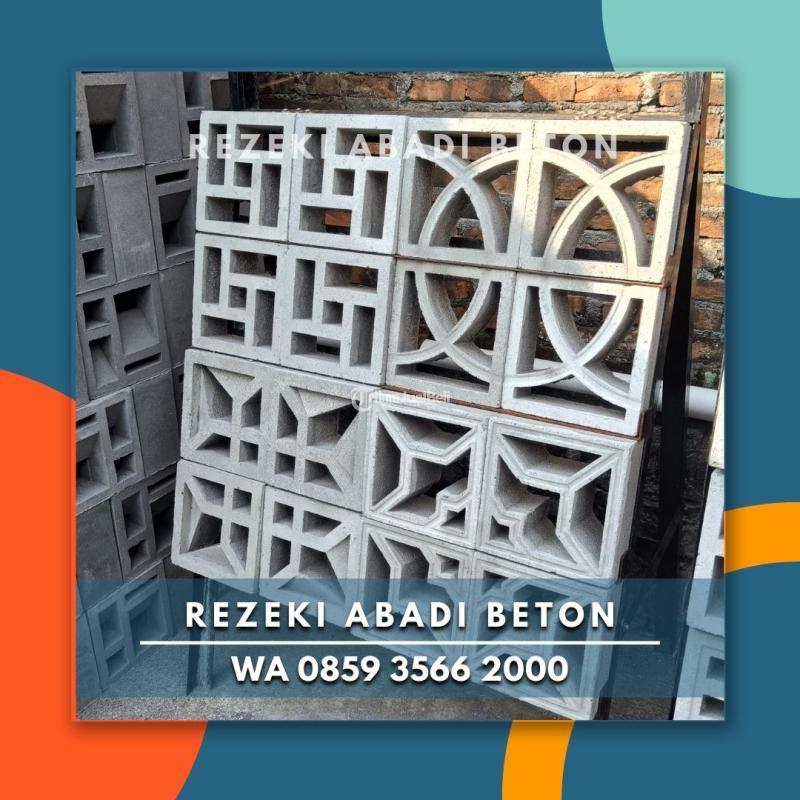 Roster Beton Minimalis Kotak 20x20 di Jatikalen - Nganjuk