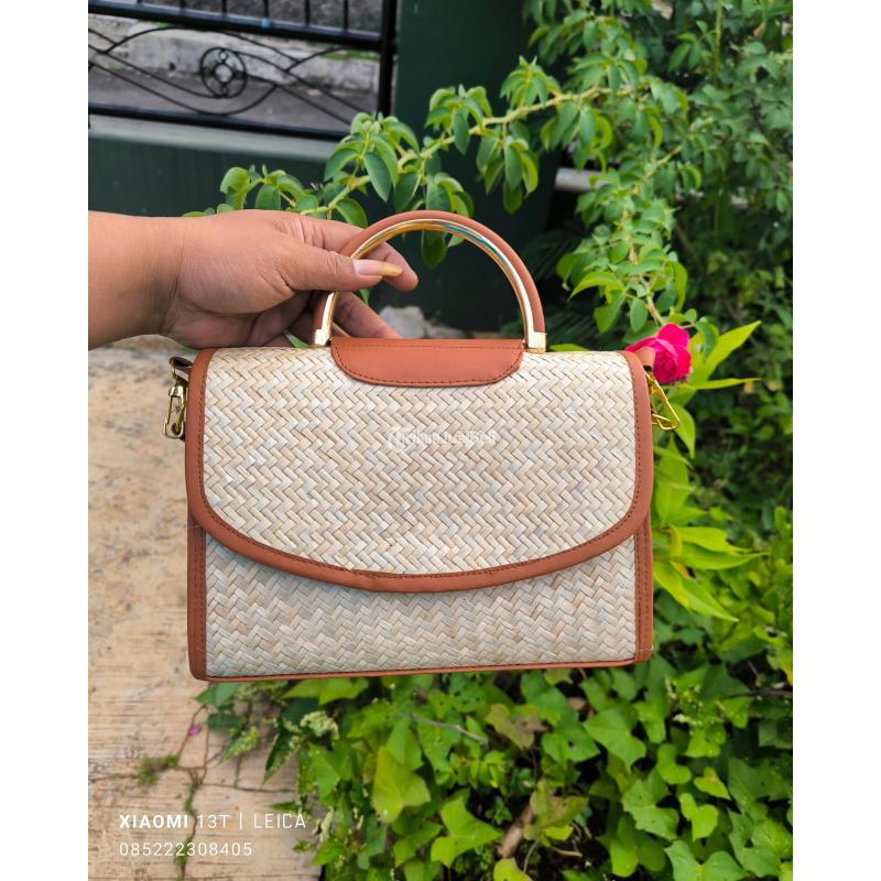 Tas Kondangan Pandan Anyam Natural - Tasikmalaya