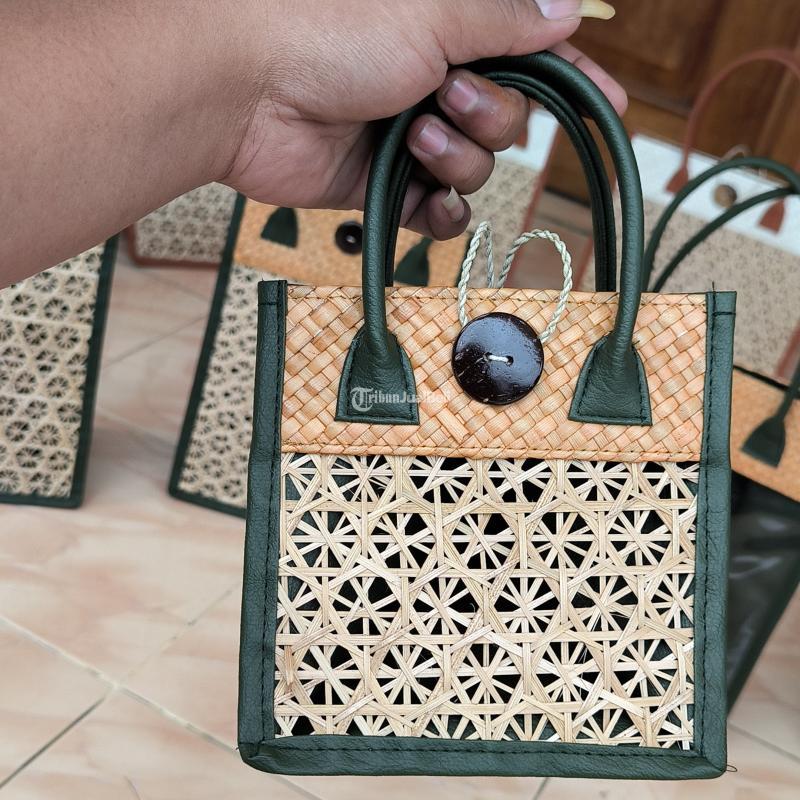 Tas Bambu Pandan Anyaman Natural - Tasikmalaya