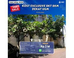 Dijual Kost Eksklusif 8 Kamar di Perum Elite Pogung, Dekat UGM - Sleman