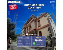 Dijual Turun Harga Kost 18 Kamar Mepet Kampus UMBY - Sleman