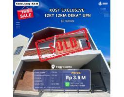 Dijual Kost Exclusive Bangunan Baru 12 KT 12 KM Fully Furnished Dekat UPN Seturan - Sleman