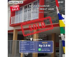 Dijual Kost Eksklusif 16 Kamar di Jl. Kaliurang KM 7 Dekat UGM Bonus Umroh - Sleman