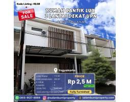 Dijual Rumah Cantik Istimewa di Condongcatur Dekat FE UII, Fully Furnished - Sleman