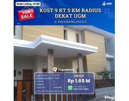 Jual Kost 9 Kamar Baru Strategis Dekat UGM, Peluang Investasi Emas - Sleman