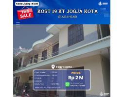 Jual Kost Strategis 19 Kamar Baru di Glagahsari, Kota Jogja Dekat UST UTY Balai Kota - Sleman