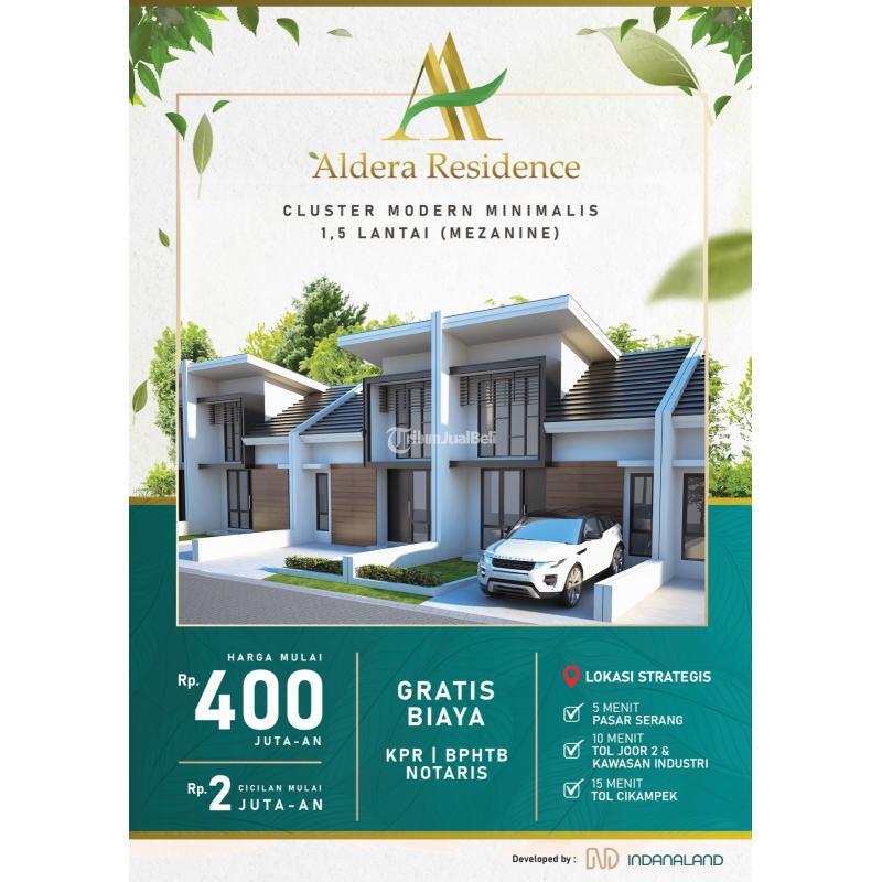 Jual Rumah Baru Tipe 45 Baru Aldera Residence Cikarang Selatan Tanpa DP Dekat MM2100 Cifest Lippo Cikarang - Bekasi